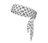 Animals Sea Turtles Print Sports Headband, Adjustable Head Tie For Running, Tennis & Workouts, Soft Fit