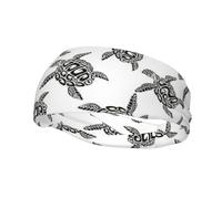 Animals Sea Turtles Print Style Functionality Sports Sweatband For Men Women Stretchy Breathable Headband