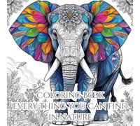 Animals Serene Nature: Coloring Book For Mind Clarity: Nature Beauty Life Of Animals