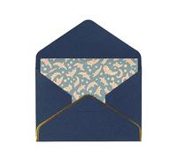 Animals Shape Print Pattern Print Blank Greeting Cards, Pearl Paper Envelopes Suitable For Various Occasions - Anniversary Cards, Thank You Cards, Holiday Cards, Wedding Cards, Congratulations, And