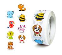 Animals Stickers 500 PCS Colorful Fashion Graffiti Rolls Self Adhesive Seals for Kids Girls Boys Teens for Water Bottles Laptop Suitcase Birthday Party Halloween Decoration Favors (Animals)