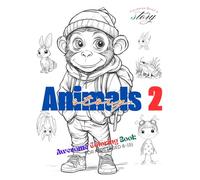 Animals story 2: Awesome Coloring Book