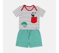 Animals T-Shirt & Gingham Shorts Set Lilly + Sid Multi 0-3 m
