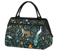 Animals Theme Travel Duffle Bag for Women Men Kids Boys Girls Weekend Overnight Bags 24 L Holdall Tote Cabin Bag for Sports Gym Yoga
