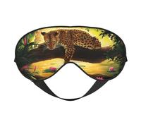 Animals Tiger Double Sided Sleep Mask, Adjustable Blackout, Silk-Like Eye Mask for Sleeping,Travel, Soft, Breathable, Lightweight Comfortable Blindfold