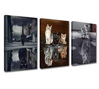 Animals Wall Art Canvas Painting Mindset Is Everything Motivational Painting Posters Entrepreneur Positive Quotes Picture for Living Room Bedroom Office Home Decor Framed Ready to Hang 42''Wx20''H