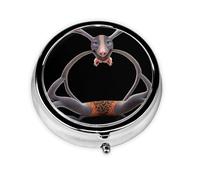 Animals with Long Ears Mini Round Pill Box, can be Put into Wallet, Pocket, Light and Convenient, 3 Compartment Pill Box, Portable Pill Box,