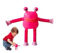 Animals with Telescopic Suction Cup, Pop Tube Animals | Stress Relief Toys Frog Telescopic Tube Funny Telescopic Suction Cups Pop Fidget Tubes Educational Toy for Kids Birthday Christmas