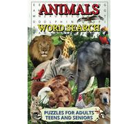 Animals Word Search: Easy to Read Print about Land Animals, Sea Animals, Insects and More | 6x9 inches, 110 pages | 50+ Puzzles… Gift for Vacations, ... on Safari, Road Trips, and Screen Break Times