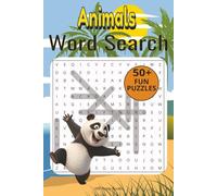 Animals Word Search Puzzle Book: 50+ Word searches for Kids with Easy to Read Print about Animals | Farm Animals, Jungle Animals, Mammals, Reptiles, ... for Travel, Vacations, Holidays and Free time