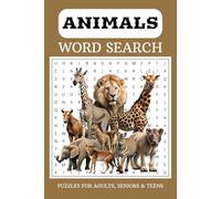 Animals Word Search Puzzle Book: Word Search with Easy to Read Print about Animals, Wild Animals, Sea Animals and more | 6*9 Inches, 110 pages | 50+ puzzles... Gift for Holiday and Relaxing Time