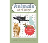 Animals Word Search Puzzle Book: Word Searches with Easy to Read Print about Animals | 6x9 inches, 110 pages | 50+ Puzzles ... Gift for Relaxation, Holidays and Free Times