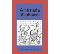 Animals Word Search Puzzle Book: Word searches with easy-to-read Print about animals, jungle animals, and more. 6x9 inches,110 pages, 50+ puzzles...gift for vacations, holidays and free times.