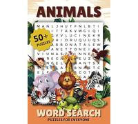 Animals Word Search Puzzle Book: Word Searches with Easy to Read Print about Animals, Land Animals, Insects, Aquatic Animals and more | 6x9 inches, ... Gift for Vacations, Holidays and Free Times