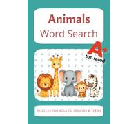 Animals Word Search Puzzle Book: Word Searches with Easy to Read Print about Animals, Pets, Zoo and More | 6 x 9 Inches | 110 Pages, 50+ Puzzles ... Gift for Vacations, Holidays and Free Times