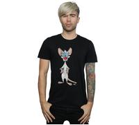 Animaniacs Men's Pinky Classic Pose T-Shirt in Black | Size: Medium Animaniacs Black M