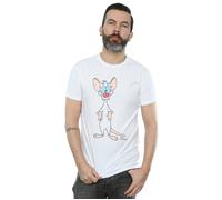 Animaniacs Men's Pinky Classic Pose T-Shirt in White | Size: Small Animaniacs White S