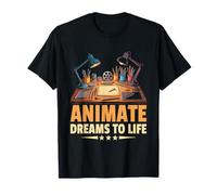 Animate Dreams To Life Animation Sketch Animate Storytelling T-Shirt