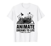 Animate Dreams To Life Animation Sketch Animate Storytelling T-Shirt