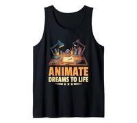 Animate Dreams To Life Animation Sketch Animate Storytelling Tank Top