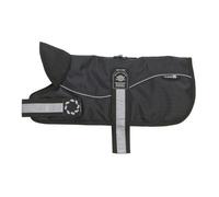 Animate Reflective Padded Harness Dog Coat - Black On Black - Size 14"