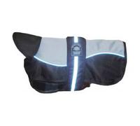 Animate Waterproof Underbelly Dog Coat - Grey/Black - 20"