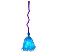 Animated Broom 35 Inch Halloween Light Up Spooky Costume Accessories | Animated Witches Broom for Doorway Party Scene Family Gathering Stage Performance Haunted House