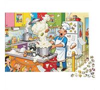 Animated Cartoon Kitchen Disaster Wooden Jigsaw Puzzle Waterproof 1000 Piece Puzzles for Adults Gifts Challenging And Brainteasing Home Decoration