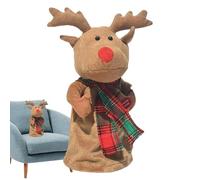 Animated Christmas Decorations, Animated Christmas | Plush Musical Electric Christmas Reindeer | Soft Animated Christmas Plush and Girls