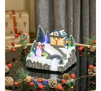 Animated Christmas Village Scene