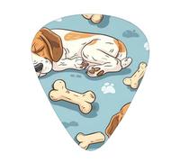 Animated Dog Acoustic GuitarGuitar Picks 12 Pcs, Electric Guitar Essential Thick And Thin Guitar Plectrums Students 0.46 0.96 0.71 Mm