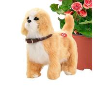Animated Dog Stuffed Figure - Smart Wagging Pal, Sound Reaction Plush | Touch Activated Moving Puppy Simulation Collectible, Cute Animal Comfort Display Play Accessory For Kids Celebrations