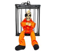 Animated Halloween Decorations - Sensor Skeleton Figure, Ghost Toy | Haunted House Dangling Skull Ghost Sound Controlled Props Yard Room Festive Terror Accessories Women Men Setup