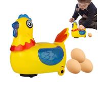 Animated Hen Toy - Novelty Egg Release Bird, Engaging Walking Poultry Figure | Bright LED Motion Feature, Entertaining Holiday Decor Idea, Child Friendly Movement Display For Homes Bedrooms, Seasonal