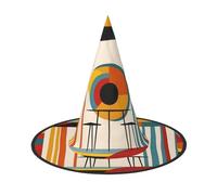 Animated illustration Halloween Witches Hats Witch Headbands Wizard Hat Costume Accessories Cosplay for Party Masquerade Foldable 1