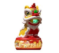 animated lion toy - Electric Swinging Performance Figure, Colorful LED Lighting Effects, Traditional Music Sound Drum Gong Action, Festival Celebration Ornament Interactive Display | New Year Par