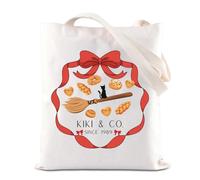 Animated Movie Inspired Tote Bag Magic Delivery Service Cartoon Lover Gift Black Cat Gift Anime lover Handbag (Kiki's)