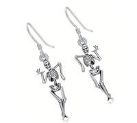 Animated Skull Ear Jewelry Trendy Unisex Designs Suitable For Themed Parties And Casual Outfits Festival Costume Earrings