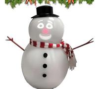 Animated Talking Snowman, 18*20cm Singing Christmas Decoration with Blinking Eyes & Lip Sync, USB/Battery Powered, Talking and Blink Snowman Built in Projector and Speaker, Christmas Decorations
