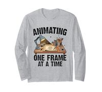 Animating One Frame At A Time Animation Draw Sketch Animate Long Sleeve T-Shirt