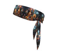 animation art Sports headband for outdoor running, mountain climbing and cycling forehead protection