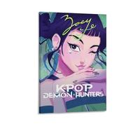 Animation Music Movie K-Pop Demon Hunters Poster (22) Painting On Canvas Wall Art Poster Scroll Picture Print Walls Decor Home Posters 16x24inch(40x60cm)