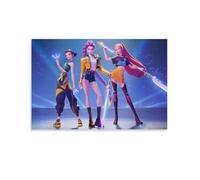 Animation Music Movie K-Pop Demon Hunters Poster (30) Wall Art Poster Scroll Canvas Painting Picture Living Room Decor Home 16x24inch(40x60cm)