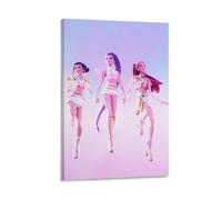 Animation Music Movie K-Pop Demon Hunters Poster (5) Painting On Canvas Wall Art Poster Scroll Picture Print Walls Decor Home Posters 24x36inch(60x90cm)