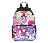 Animation Pattern Backpack for Womens and Mens, Double Layer Animation Drama Comedy Printing Bags Outdoor Travel Computer Cartoon Bag School Storage for Teenager (A,One Size)