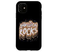 Animation Rocks Comic Style Artistic Creatives Graphic Case for iPhone 11