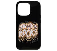 Animation Rocks Comic Style Artistic Creatives Graphic Case for iPhone 13 Pro