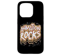 Animation Rocks Comic Style Artistic Creatives Graphic Case for iPhone 15 Pro