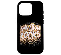Animation Rocks Comic Style Artistic Creatives Graphic Case for iPhone 16 Pro
