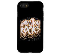 Animation Rocks Comic Style Artistic Creatives Graphic Case for iPhone SE (2020) / 7/8
